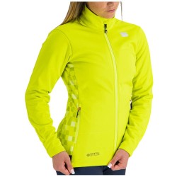 женская разминочная куртка Sportful Squadra WS W лимонно-жёлтая